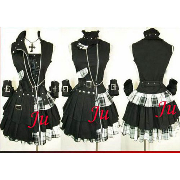 Gothic Lolita Punk Cotton Dress Cosplay Costume Tailor-Made[CK348]
