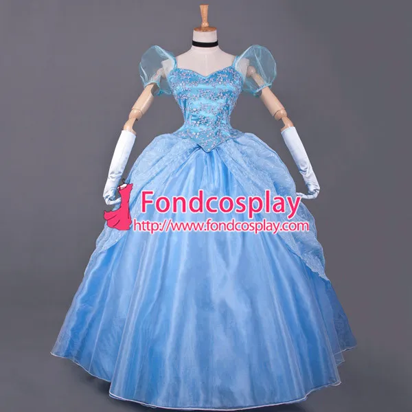 Princess Cinderella Dress Movie Cosplay Costume Custom-Made[G822]