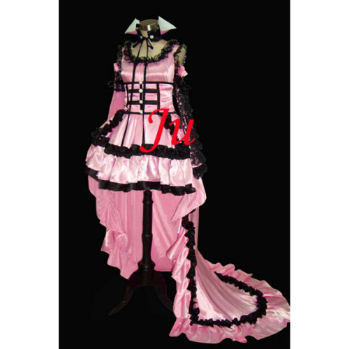 Chobits-Chii Pink Satin Dress Cosplay Costume Tailor-Made[CK822]
