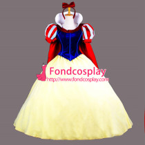 Snow White Velvet Princess Dress Christmas & Halloween Cosplay Costume Custom-Made[G824]