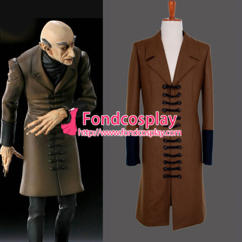 Nosferatu Phantom Der Nacht The Wool Coat Movie Costume Cosplay Custom-Made[G862]