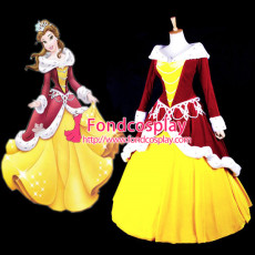 Grimms' Fairy Tales Belle Princess Dress Cosplay Christmas Costume Custom-Made[G856]