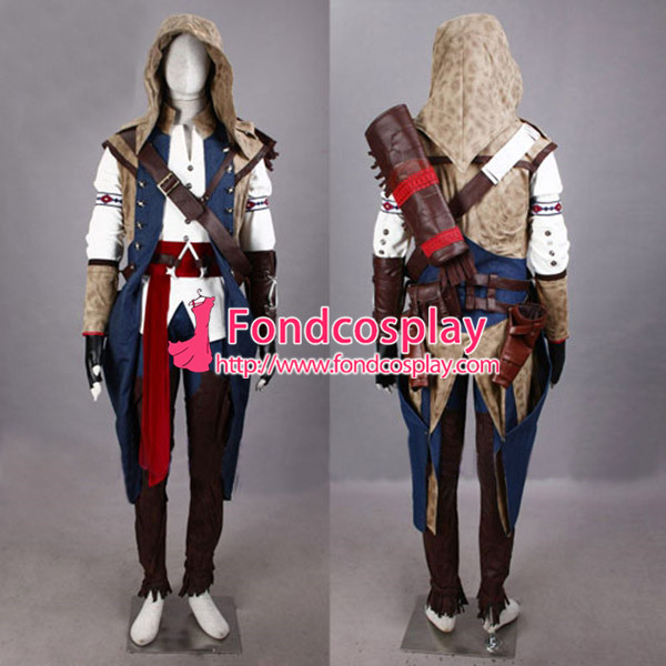 Assassin's Creed III Connor Assassin Uniform Cosplay Costume