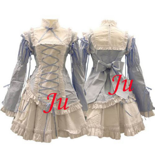 Gothic Lolita Punk Fashion Maid Dress Cosplay Costume Tailor-Made[CK186]