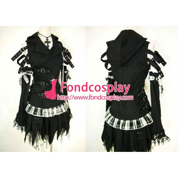 Gothic Lolita Punk Fashion Outfit Dress Cosplay Costume Tailor-Made[CK429]