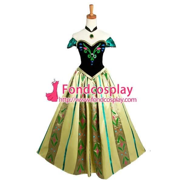Movie Anna Coronation Dress  Costume Cosplay Tailor-Made[G1240]