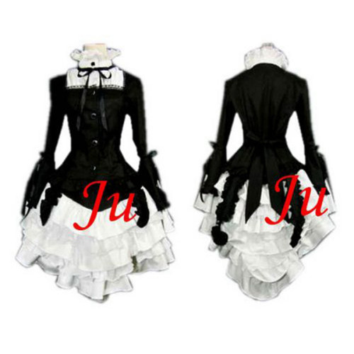 Gothic Lolita Punk Fashion Outfit Dress Cosplay Costume Tailor-Made[CK555]