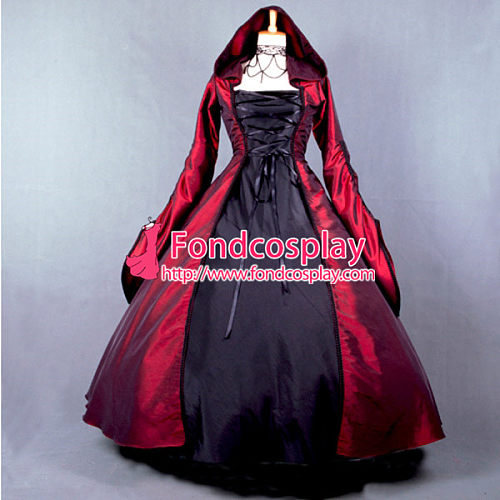 Victorian Rococo Medieval Gown Ball Dress Gothic Tafetta Cosplay Costume Tailor-Made[G778]