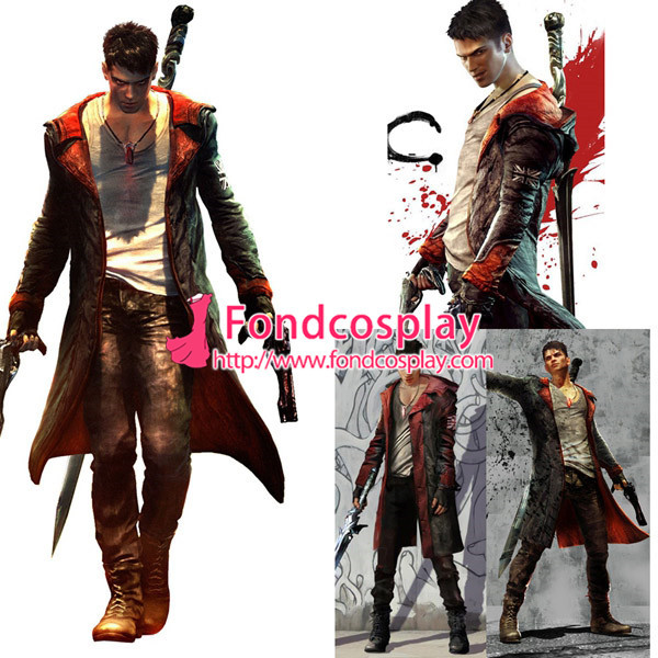 Devil May Cry 5 Dmc - Dante Coat Jacket Game Cosplay Costume Tailor-Made[G1019]