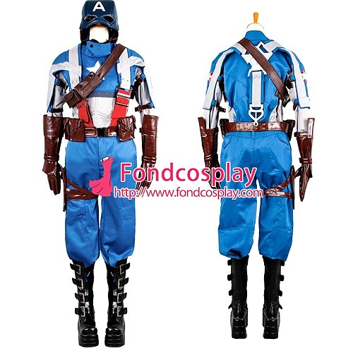 Captain America Steve Rogers Outfit Jacket Coat Cosplay Costume Tailor-Made[G1328]