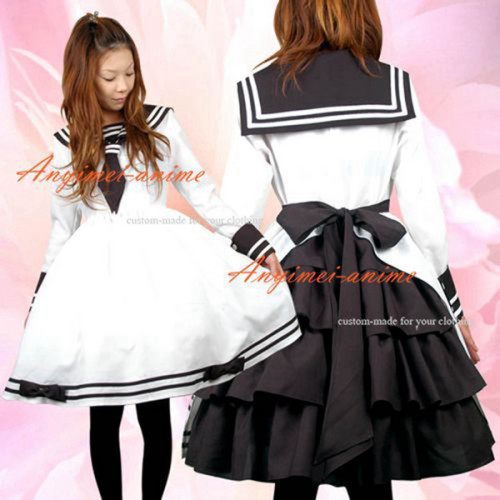 Gothic Lolita Punk Fashion Dress School Uniform Cosplay Costume Tailor-Made[CK970]
