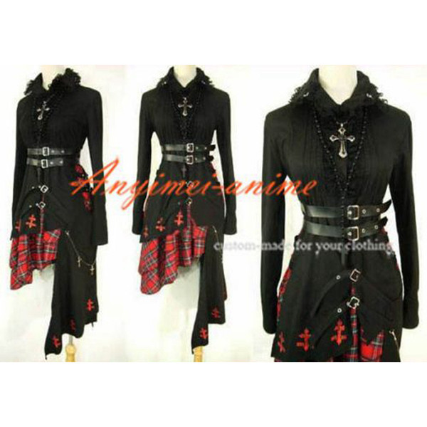 Gothic Lolita Punk Fashion Dress Cosplay Costume Tailor-Made[CK349]