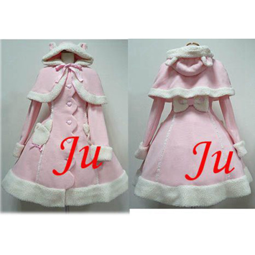 Gothic Lolita Punk Wool Coat With Cape Dress Cosplay Costume Tailor-Made[CK561]