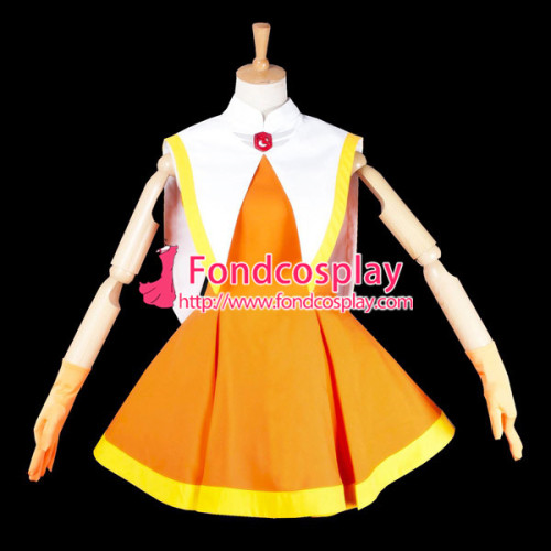 Cardcaptor Sakura Kinomoto Sakura Outfit Dress Cosplay Costume Tailor-Made[G725]