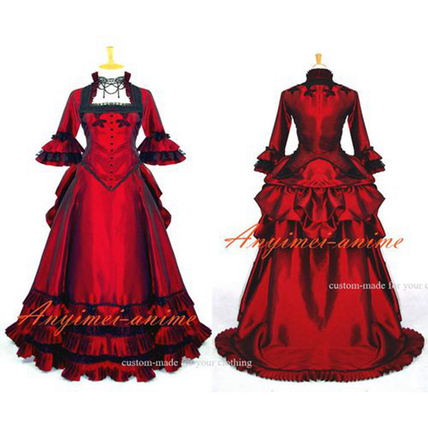 Victorian Rococo Medieval Gown Ball Outfit Gothic Punk Dress Cosplay Costume Tailor-Made[G621]
