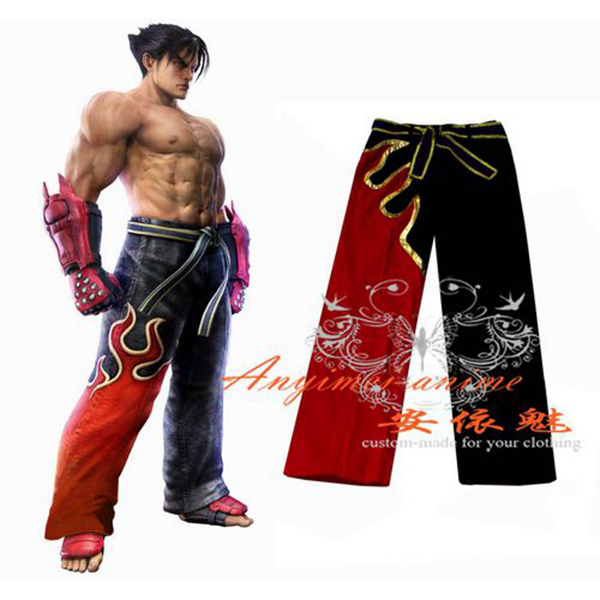 Tekken Jin Kazama White Flame Cosplay Jogging Pants  WackyTee