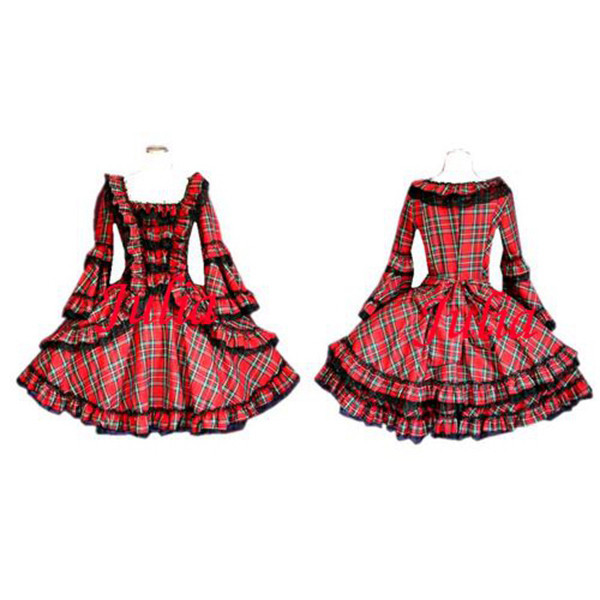 Gothic Lolita Punk Fashion Dress Cosplay Costume Tailor-Made[CK343]