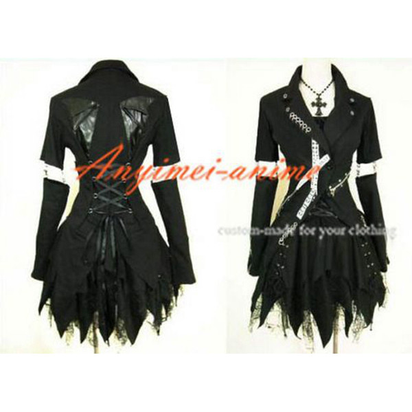 Gothic Lolita Punk Fashion Jacket Dress Cosplay Costume Tailor-Made[CK485]