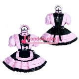 French Sissy maid PVC lockable dress Uniform cosplay costume Tailor-made[G3943]
