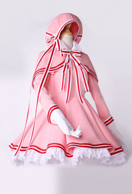 sissy maid baby pink heavy PVC cardcaptor sakura clear card cosplay costume outfit Tailor-made[003]