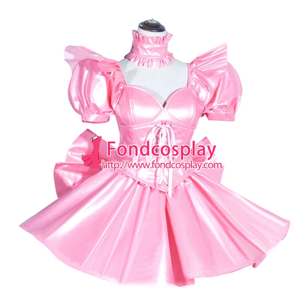 PVC Sissy baby boy maid mini Dress cosplay costume Tailor-made