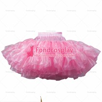 fondcosplay pink organza petticoat underskirt sissy maid skirt match dresses TV/CD[T11]