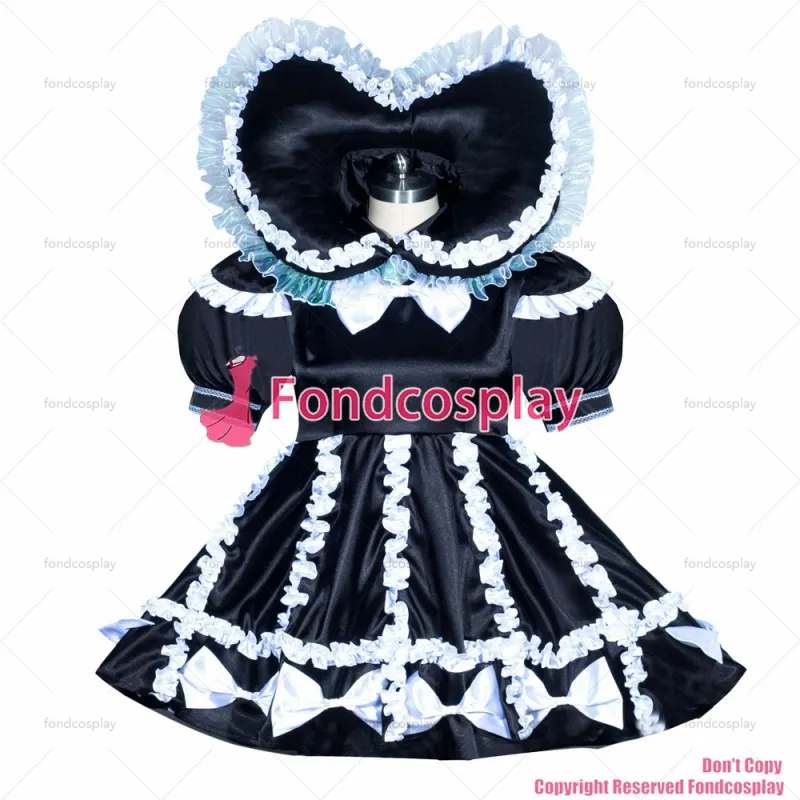 Sissy Maid With Hood and Panties Lockable Dress G3937