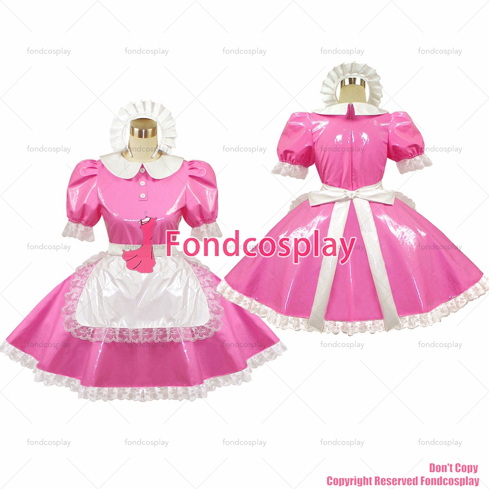 US$ 109.00 - fondcosplay adult cross dressing sissy maid pink thin Pvc ...