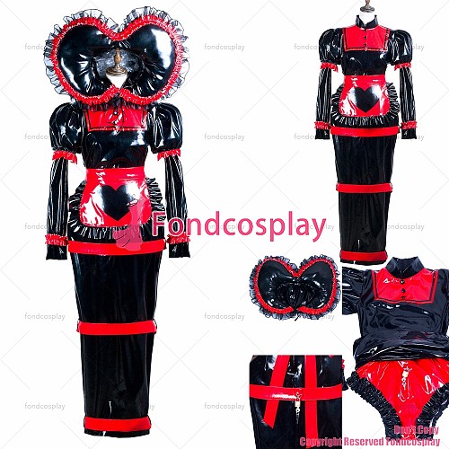 Sissy Maid with Hood and Panties Lockable Dress G3741