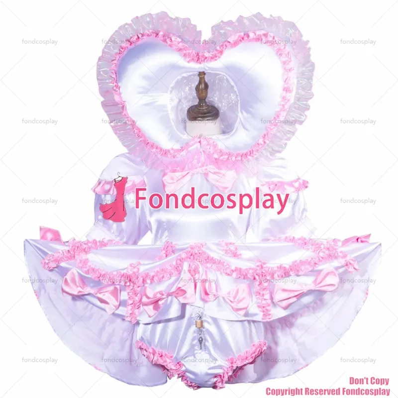 Sissy Maid With Hood and Panties Lockable Dress G3759