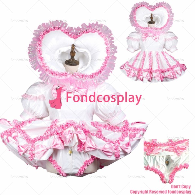 Sissy Maid With Hood and Panties Lockable Dress G3704