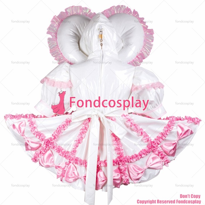 Sissy Maid With Hood and Panties Lockable Dress G3704