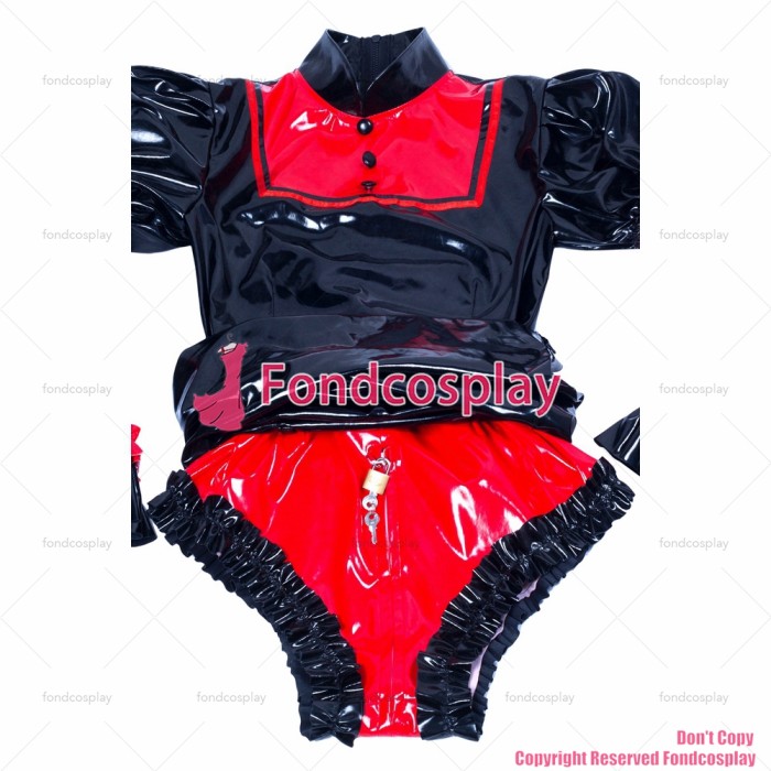 Sissy Maid with Hood and Panties Lockable Dress G3741