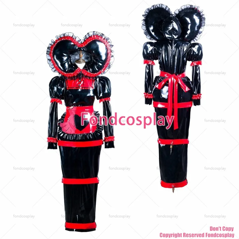 Sissy Maid with Hood and Panties Lockable Dress G3741