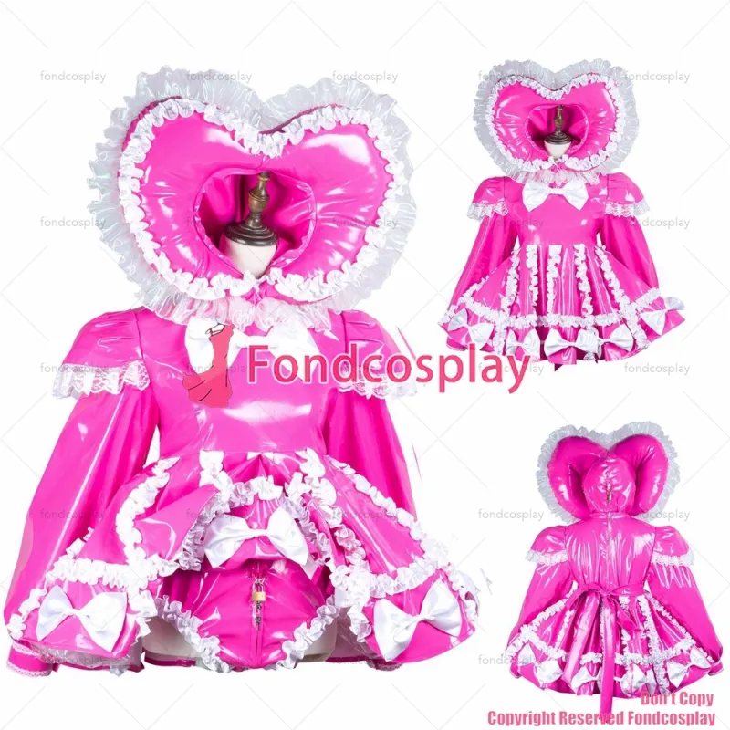 Sissy Maid With Hood and Panties Lockable Dress G3728
