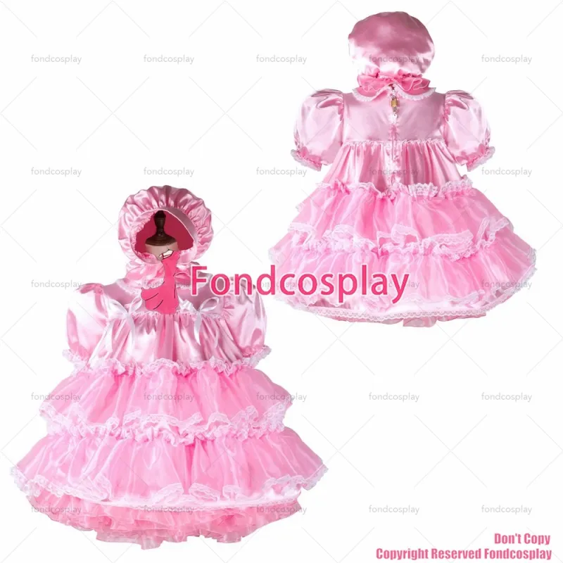 Sissy Maid With Hood Lockable Dress G2363