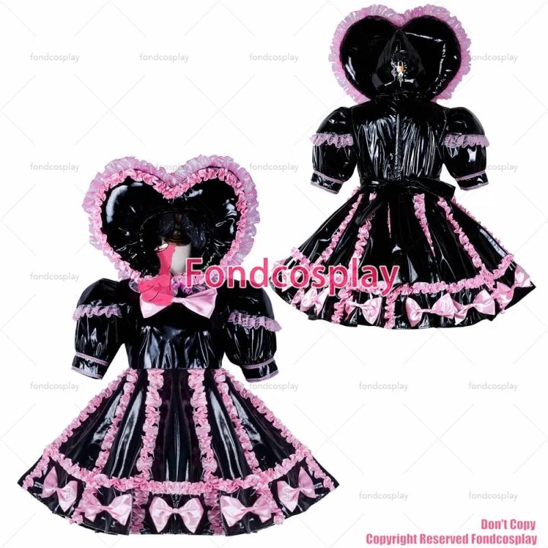 Sissy Maid With Hood Lockable Dress G2347