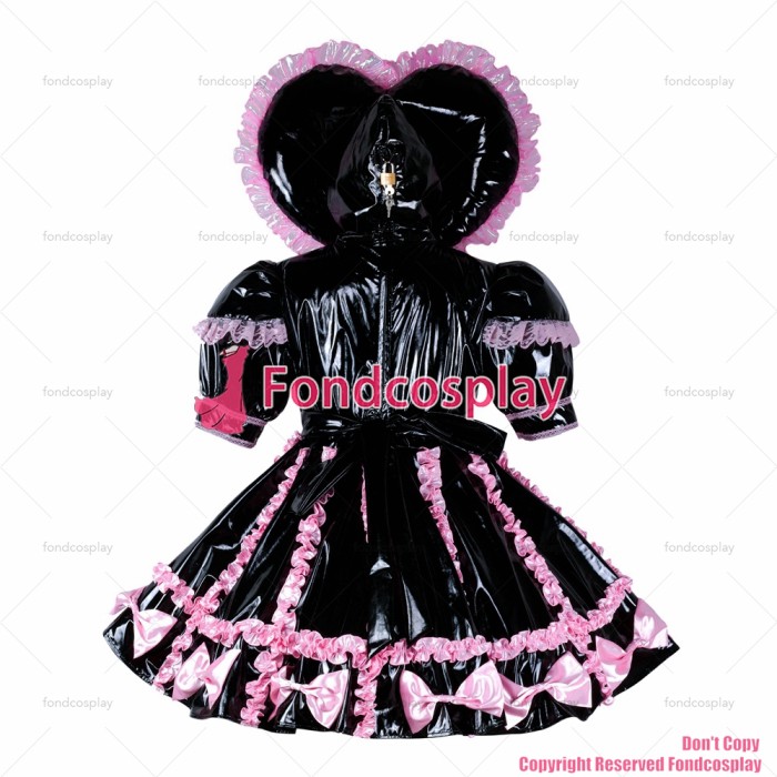 Sissy Maid With Hood Lockable Dress G2347