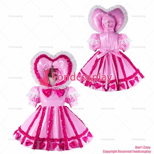 Sissy Maid With Hood Lockable Dress G2161