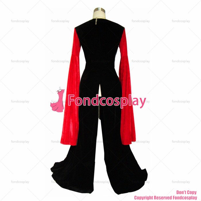 fondcosplay O Dress The Story Of O With Bra Velvet nude breasted Dress Cosplay Costume CD/TV[G364]