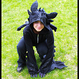 How To Train Your Dragon-Nightfury Toothless Dragon Hoodie Movie Cosplay Costume Tailor-Made[G1385]
