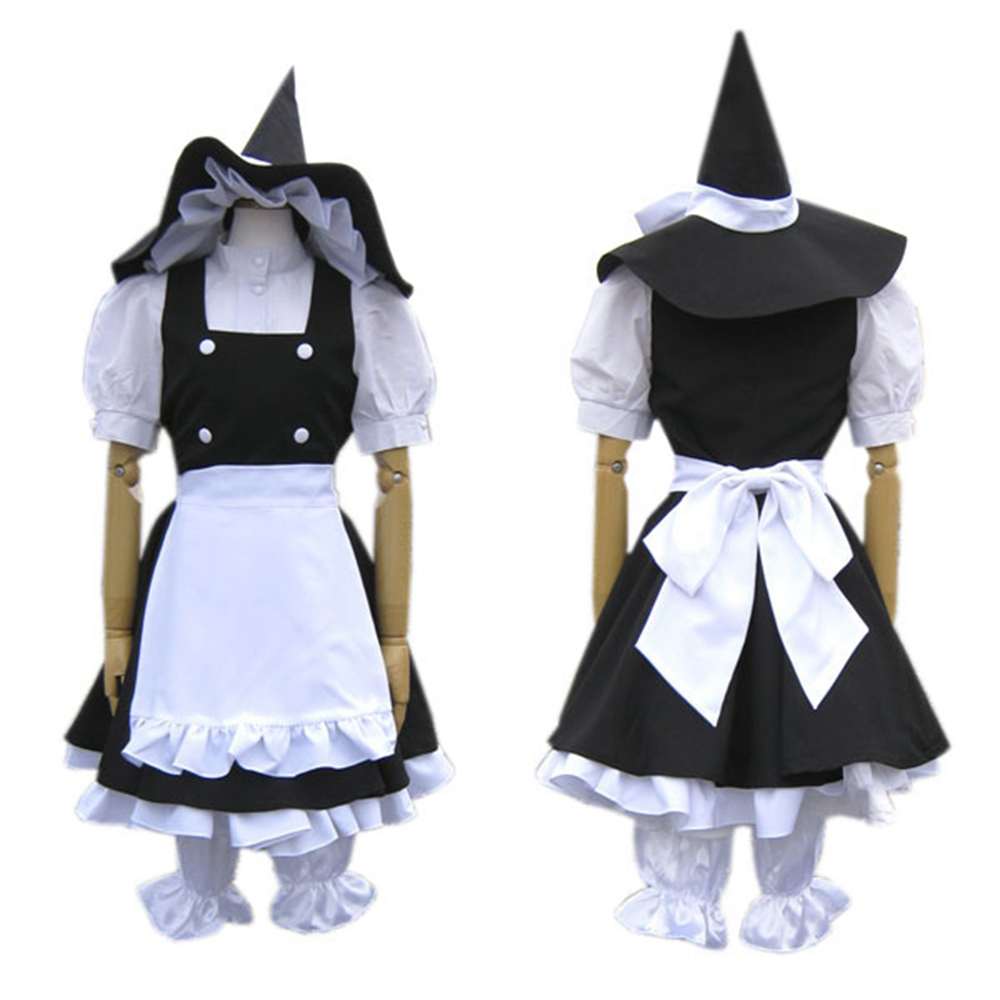 black and white costume anime