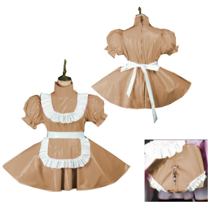 Plus Size Maid Dresses Lolita Style Sissy Dress Locable Sweet Dress Halloween Costume Contain With Pant S-7XL