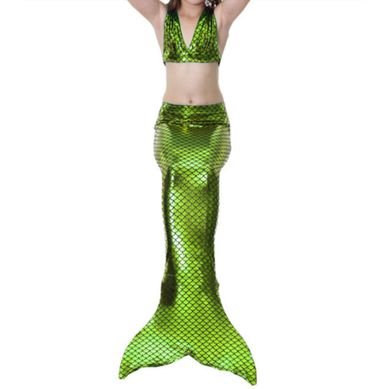 Swimming Mermaid Tail Mermaid Costume Cosplay Fantasy Beach Bikini Halloween 2Pics Set 2022 Cute Mermaid costume mermaid dresses