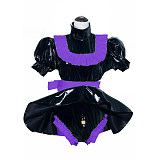 Sissy PVC Dress Lockable Maid Uniform Cosplay Clothing France Maid Costume Japanese Anime Cosplay Halloween Costumes S-7XL