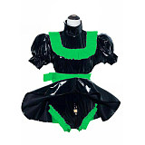 Sissy PVC Dress Lockable Maid Uniform Cosplay Clothing France Maid Costume Japanese Anime Cosplay Halloween Costumes S-7XL