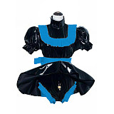 Sissy PVC Dress Lockable Maid Uniform Cosplay Clothing France Maid Costume Japanese Anime Cosplay Halloween Costumes S-7XL