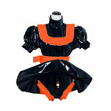 Sissy PVC Dress Lockable Maid Uniform Cosplay Clothing France Maid Costume Japanese Anime Cosplay Halloween Costumes S-7XL