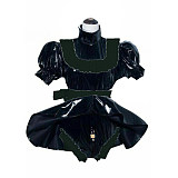 Sissy PVC Dress Lockable Maid Uniform Cosplay Clothing France Maid Costume Japanese Anime Cosplay Halloween Costumes S-7XL