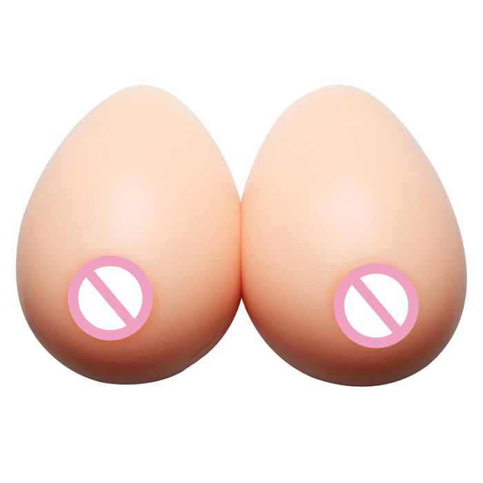 Realistic Silicone Breast Forms Prosthesis Fake Boobs Self Adhesive Tits For Drag Queen Shemale Transgender Crossdresser